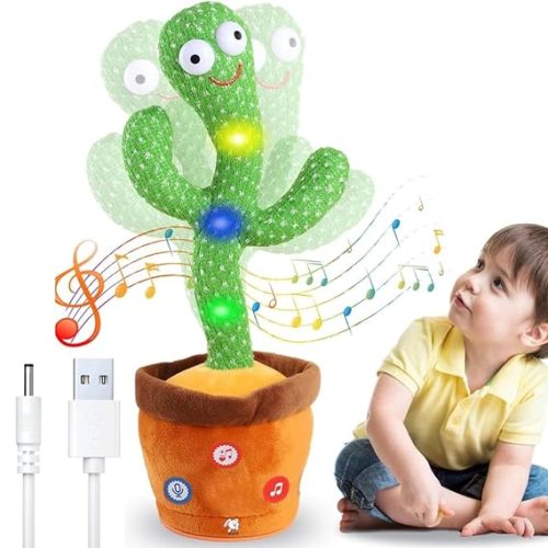 Rechargeable Toys Talking Cactus Baby Toys for Kids