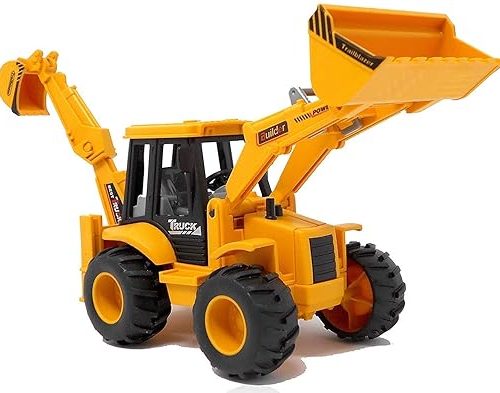 Plastic Construction Realistic Engineer Vehicle Pushdozer Excavator Bulldozer Construction Toys Truck Machine for Kids Yellow