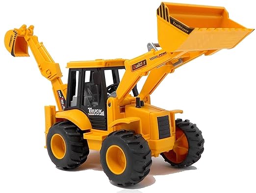 Plastic Construction Realistic Engineer Vehicle Pushdozer Excavator Bulldozer Construction Toys Truck Machine for Kids Yellow