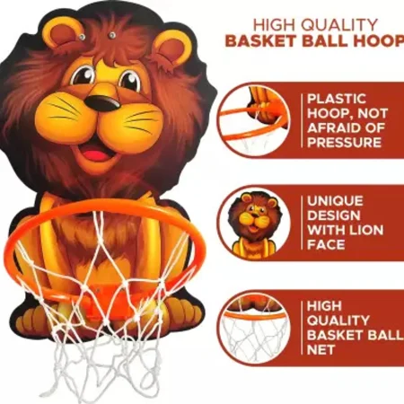 .Kirat Tiger Shaped Kids Hangable Indoor Outdoor Basket