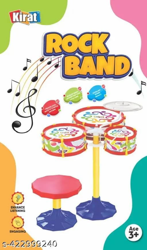 All-in-One Music Kit with Drums & Percussion Instruments