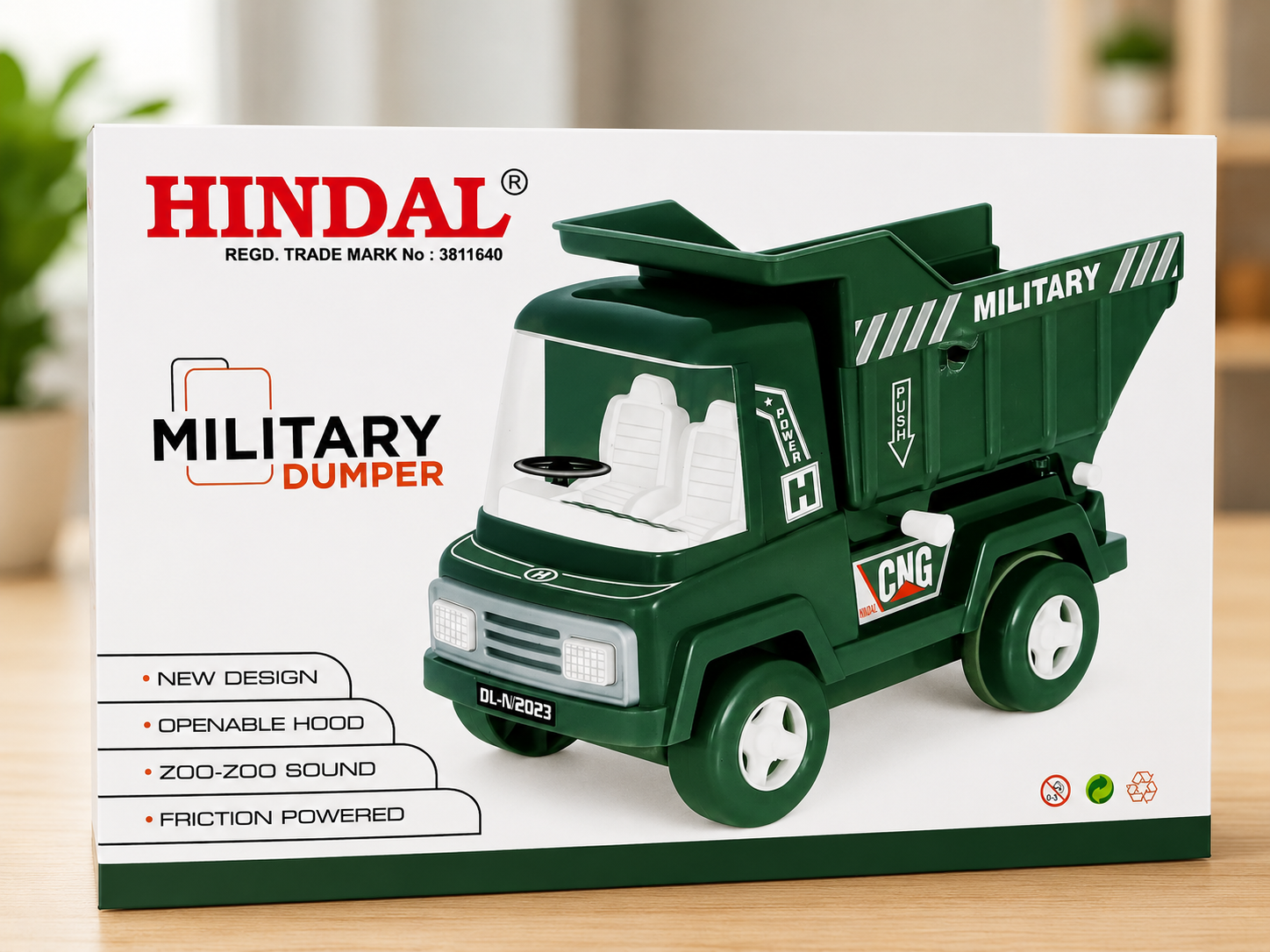 Hindal Military Dumper Toy Truck