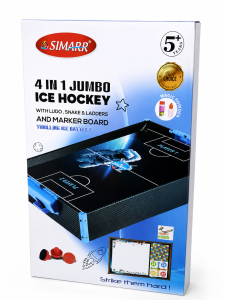 SIMARR 4-in-1 Jumbo Ice Hockey Game Set